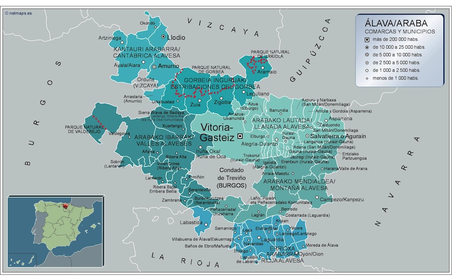 Mapa Municipios Alava