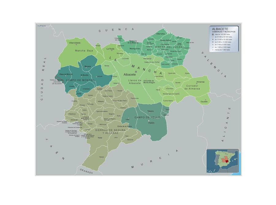 Mapa Municipios Albacete