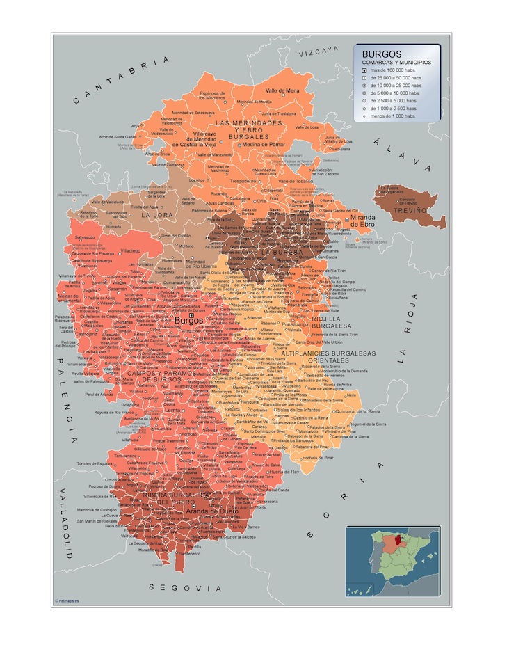 Mapa Municipios Burgos