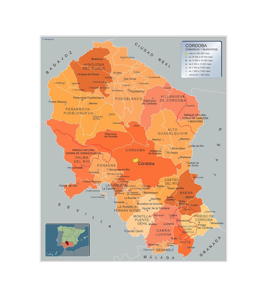 Mapa Municipios Cordoba