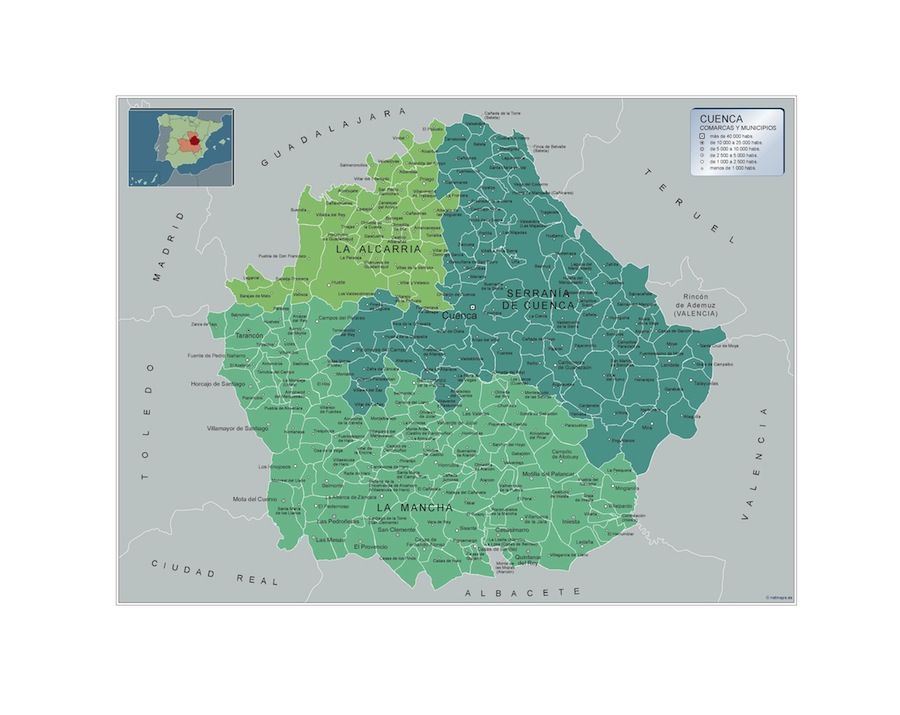 Mapa Municipios Cuenca