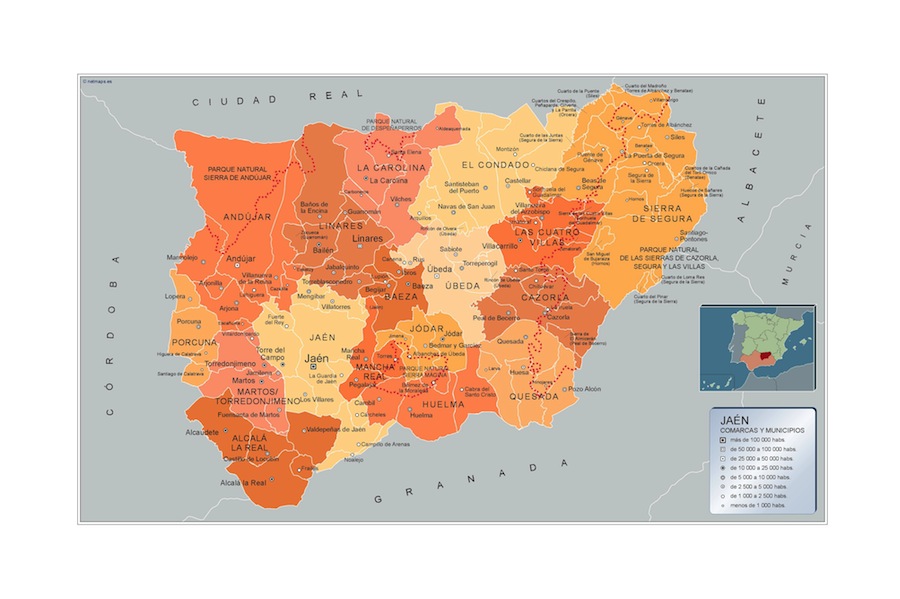 Mapa Municipios Jaen