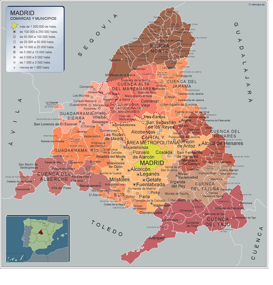 Mapa Municipios Madrid