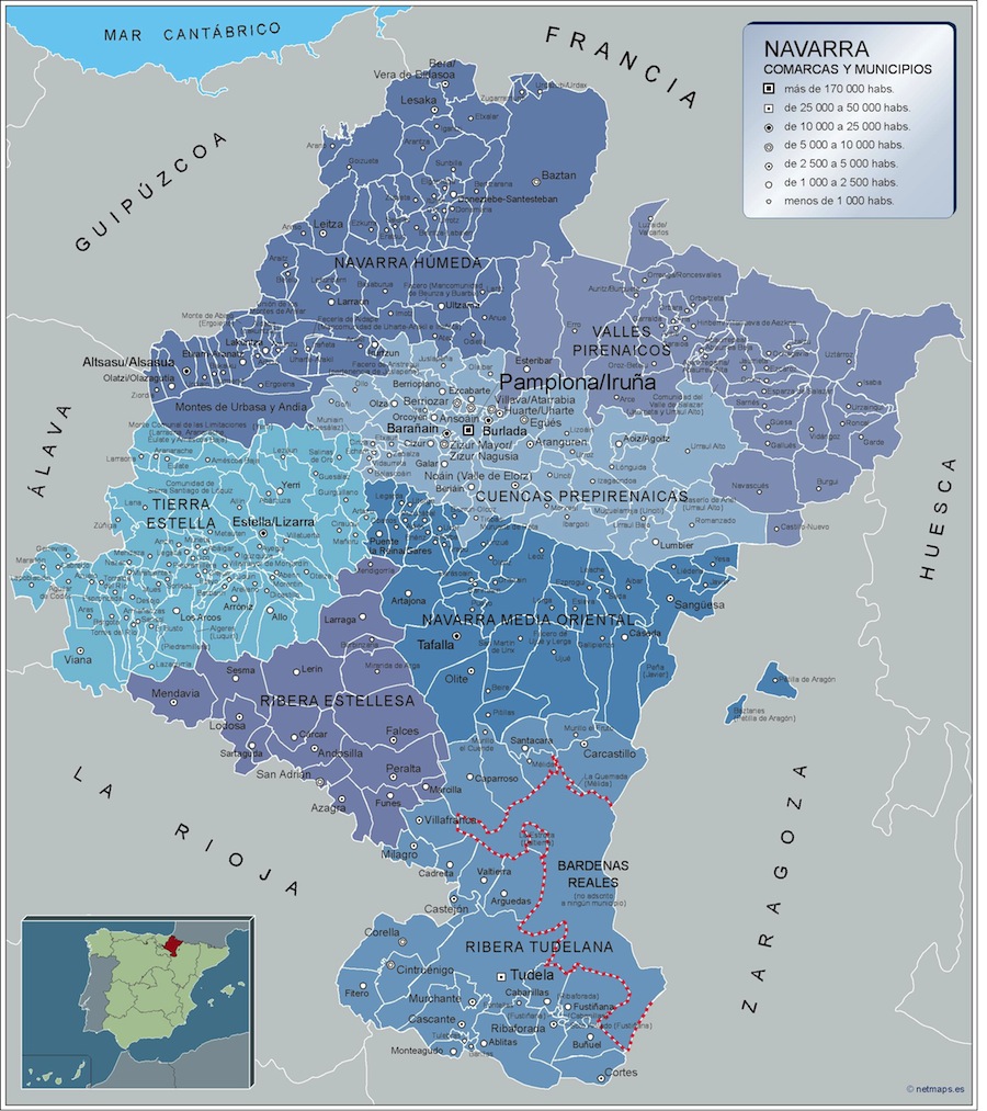 Mapa Municipios Navarra