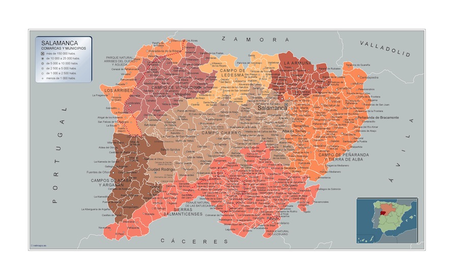 Mapa Municipios Salamanca