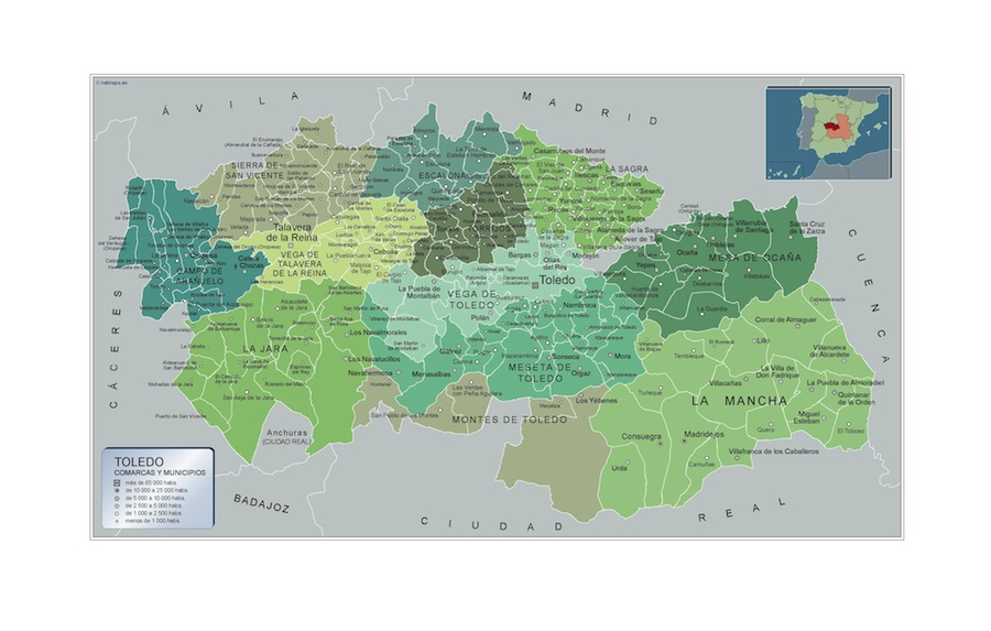 Mapa Municipios Toledo