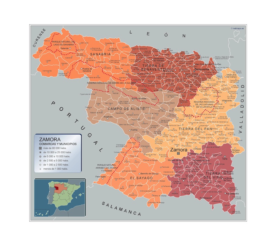 Mapa Municipios Zamora