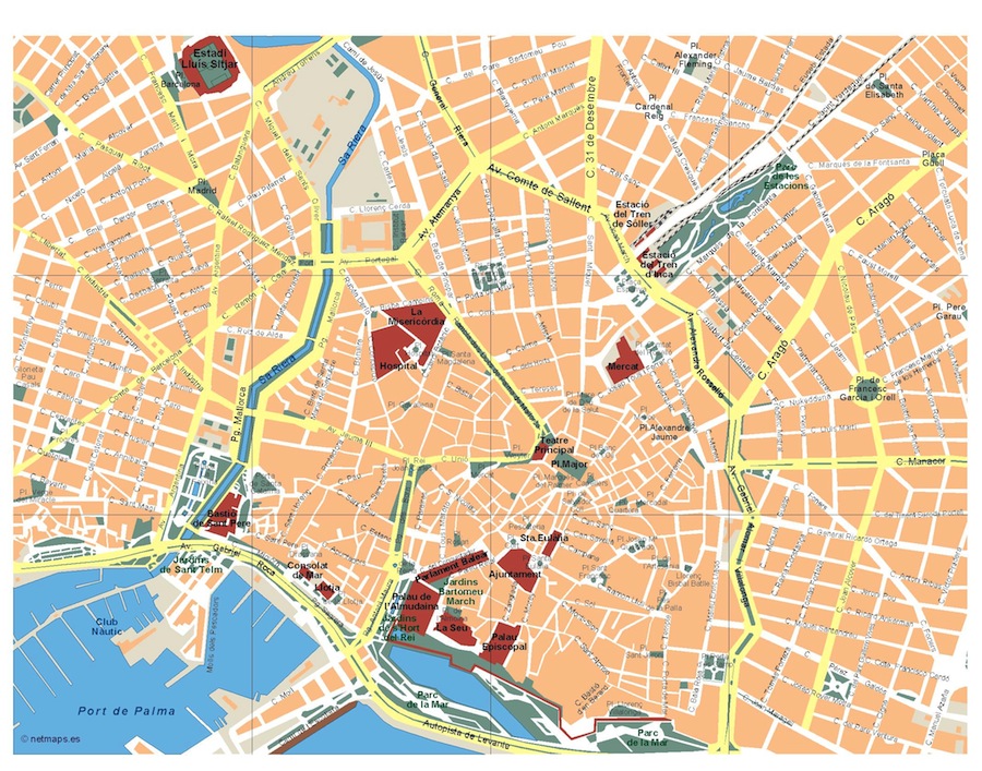 Eps map vector palma de mallorca