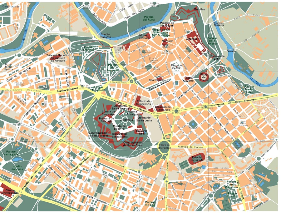 Eps map vector pamplona