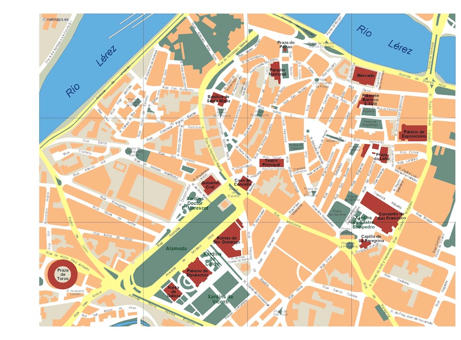 Eps map vector pontevedra
