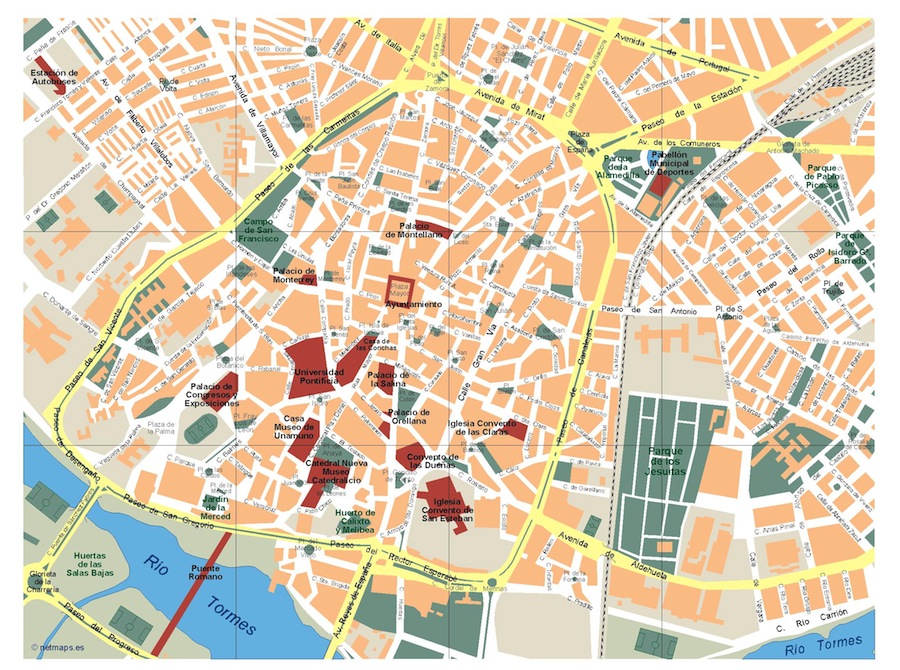 Eps map vector salamanca