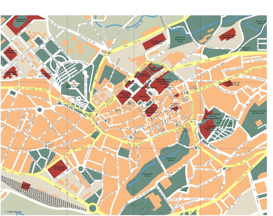 Eps map vector santiago de compostela