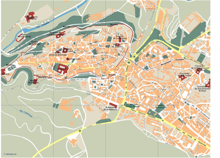 Eps map vector segovia