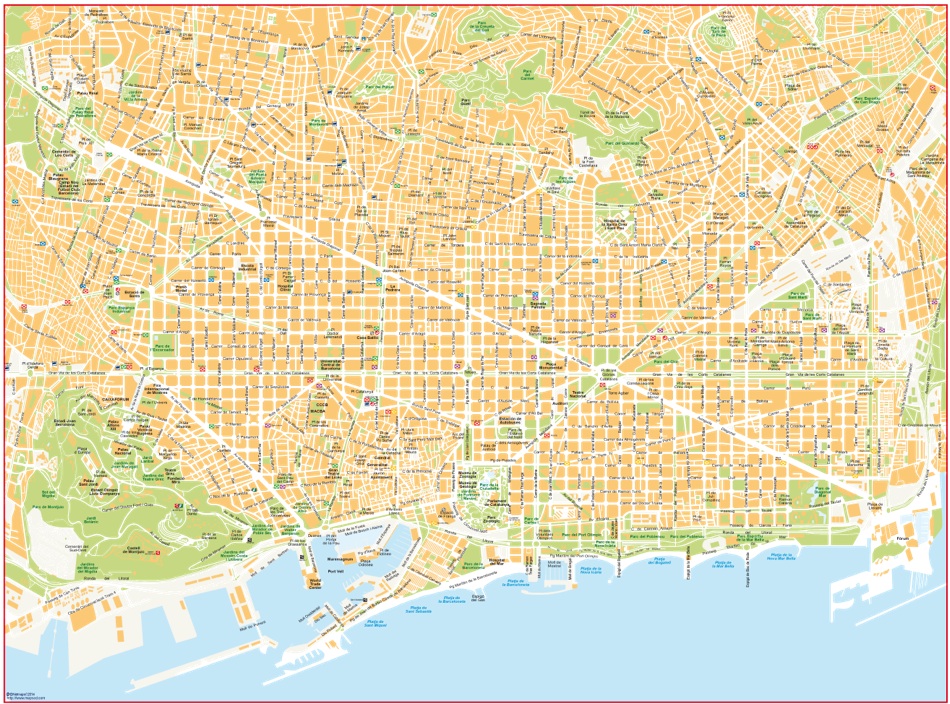 Eps map vector barcelona