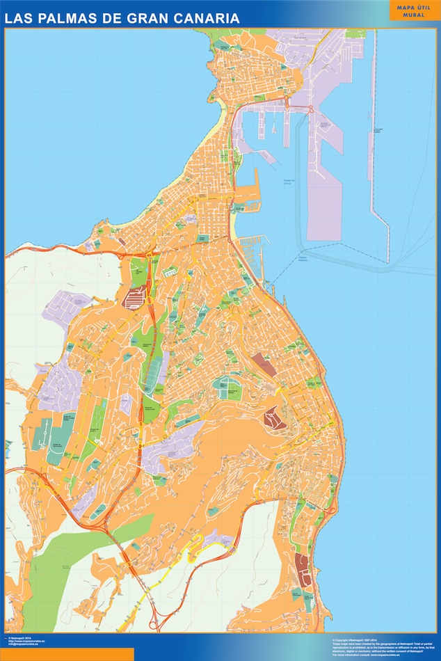 Eps map vectorial las palmas de gran canaria