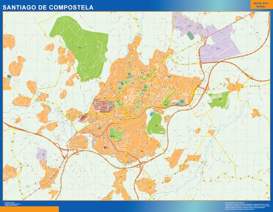 Eps map vectorial santiago de compostela