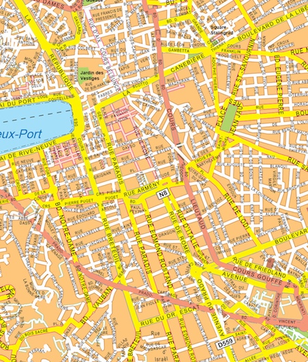 Marseille eps map vector