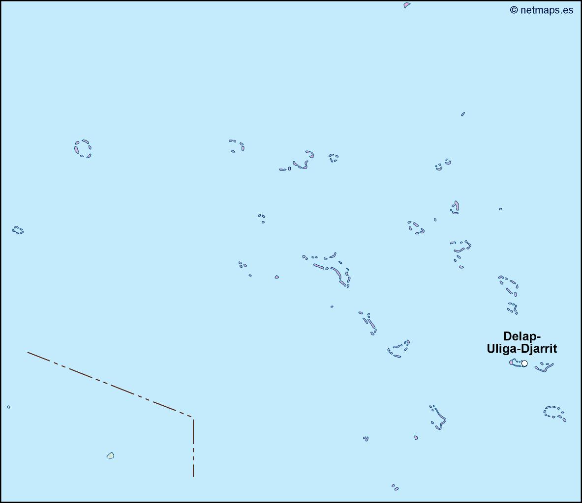 Marshall islands eps map vector