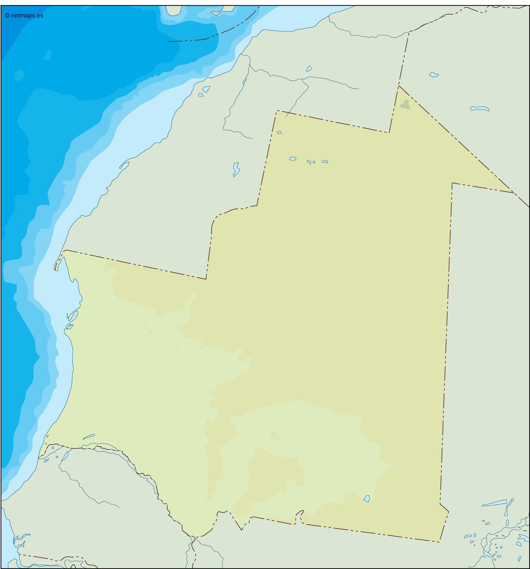 Mauritania illustrator eps map vector