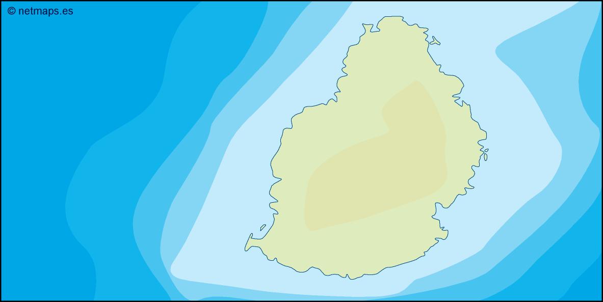 Mauritius illustrator eps map vector