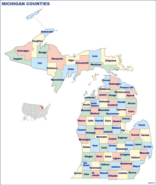 Michigan counties