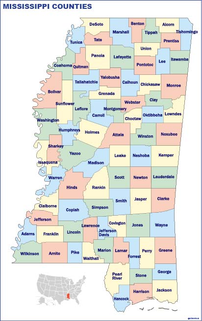 Mississippi counties