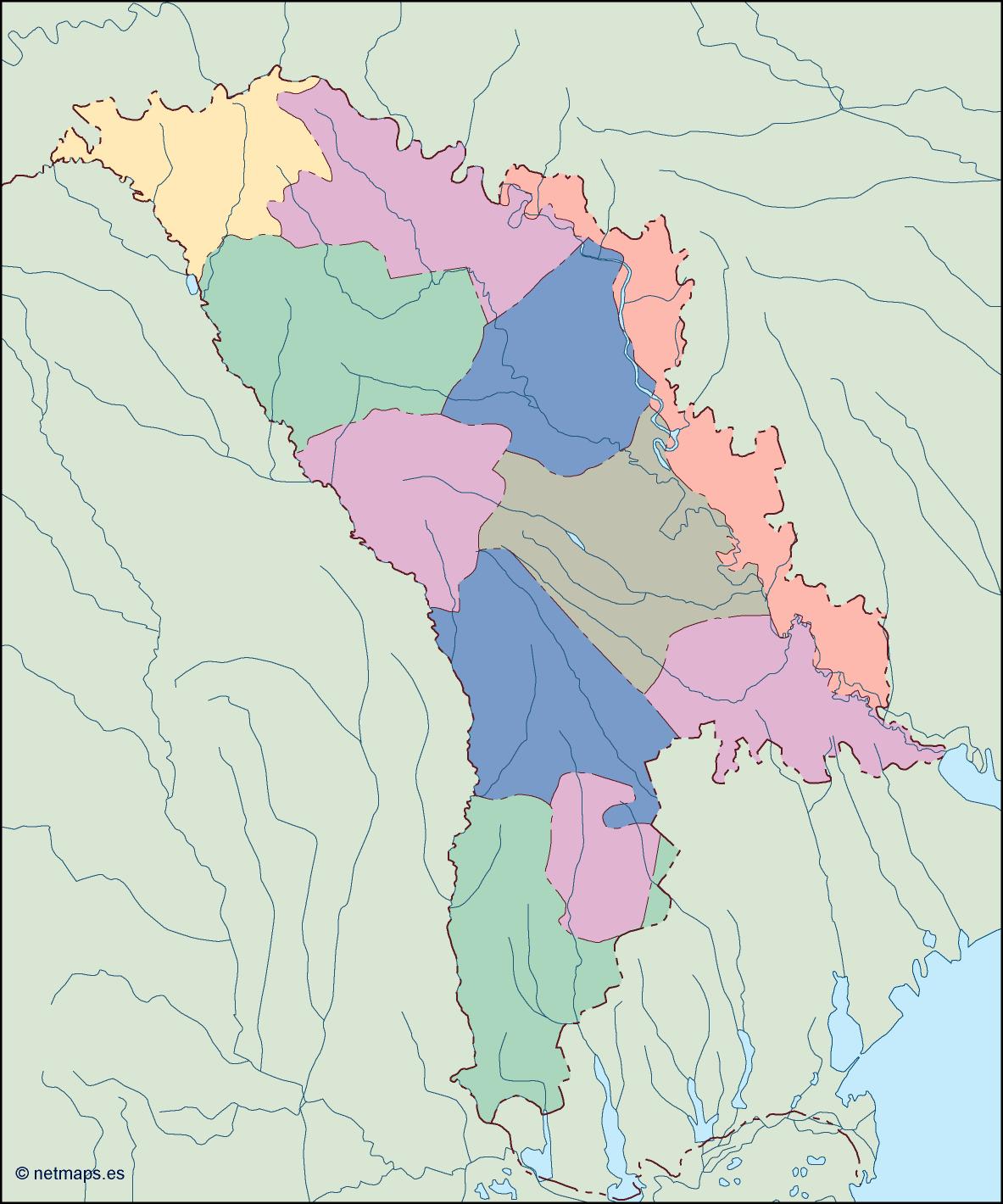Moldova blind eps map vector