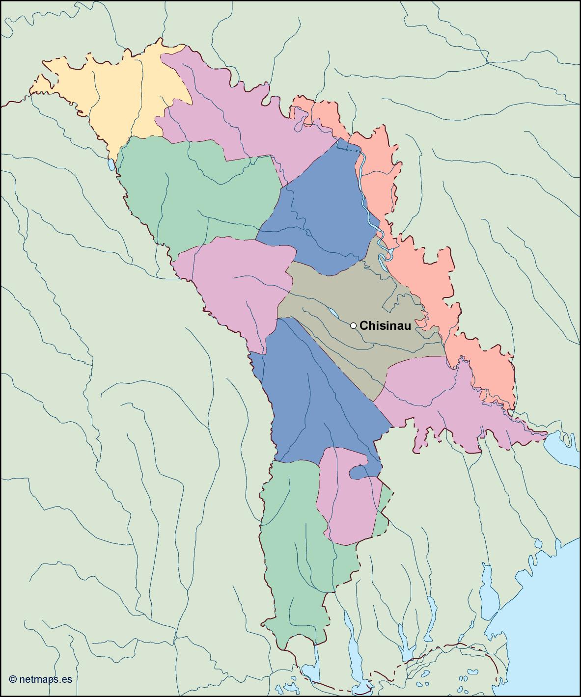 Moldova eps map vector