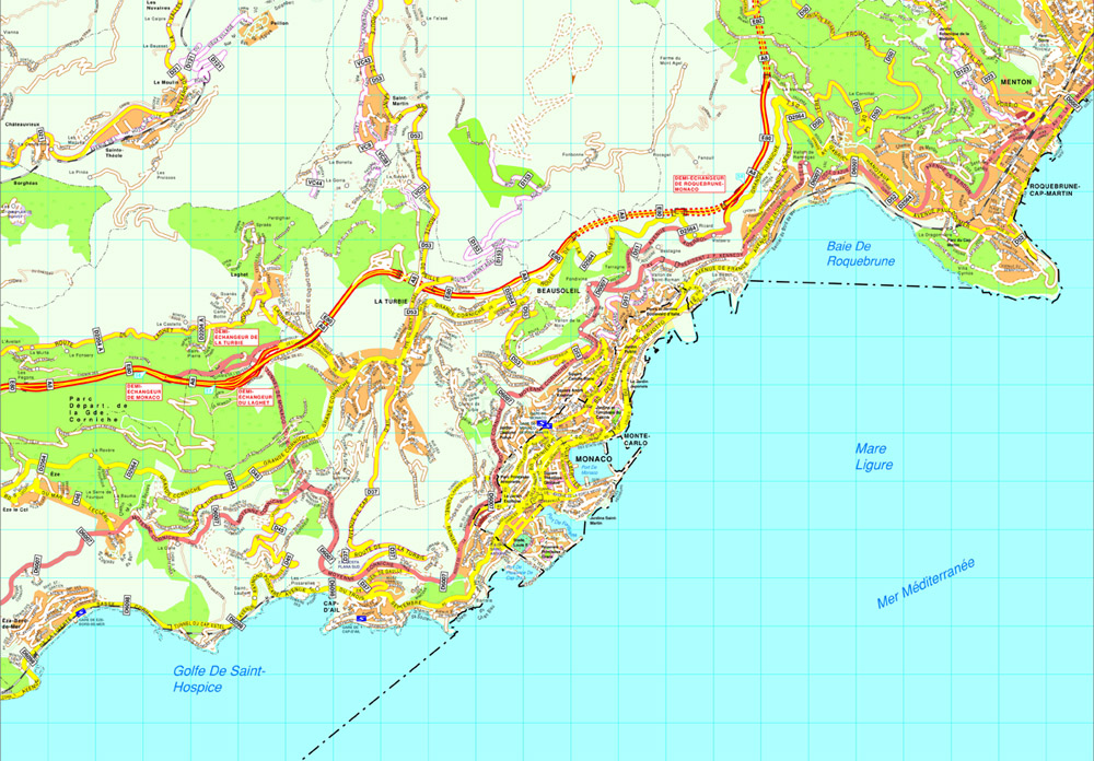 Monaco eps map vector