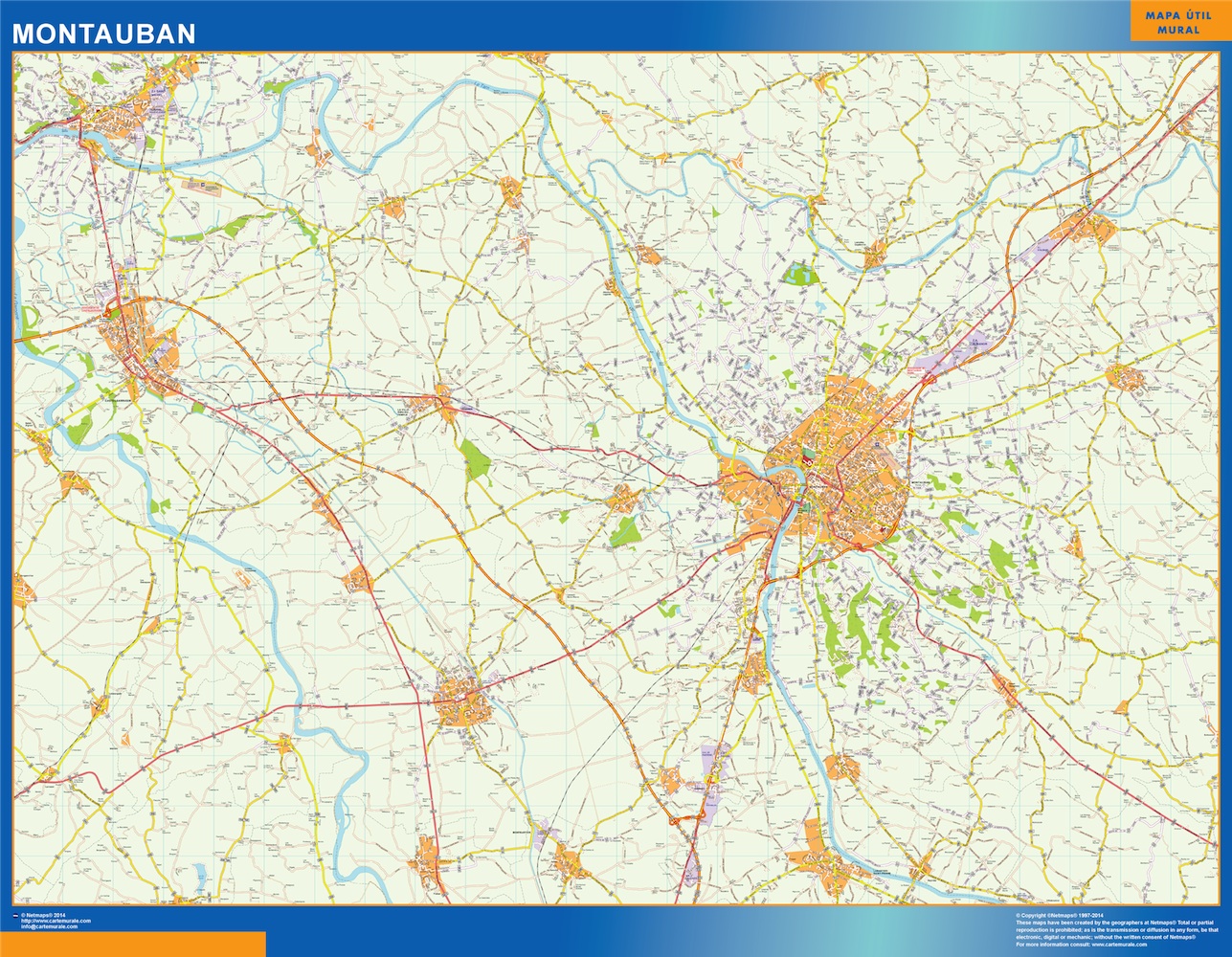 Montauban carte illustrator eps