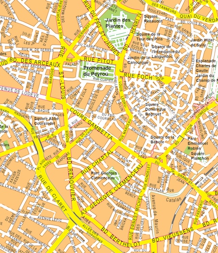 Montpellier eps map vector