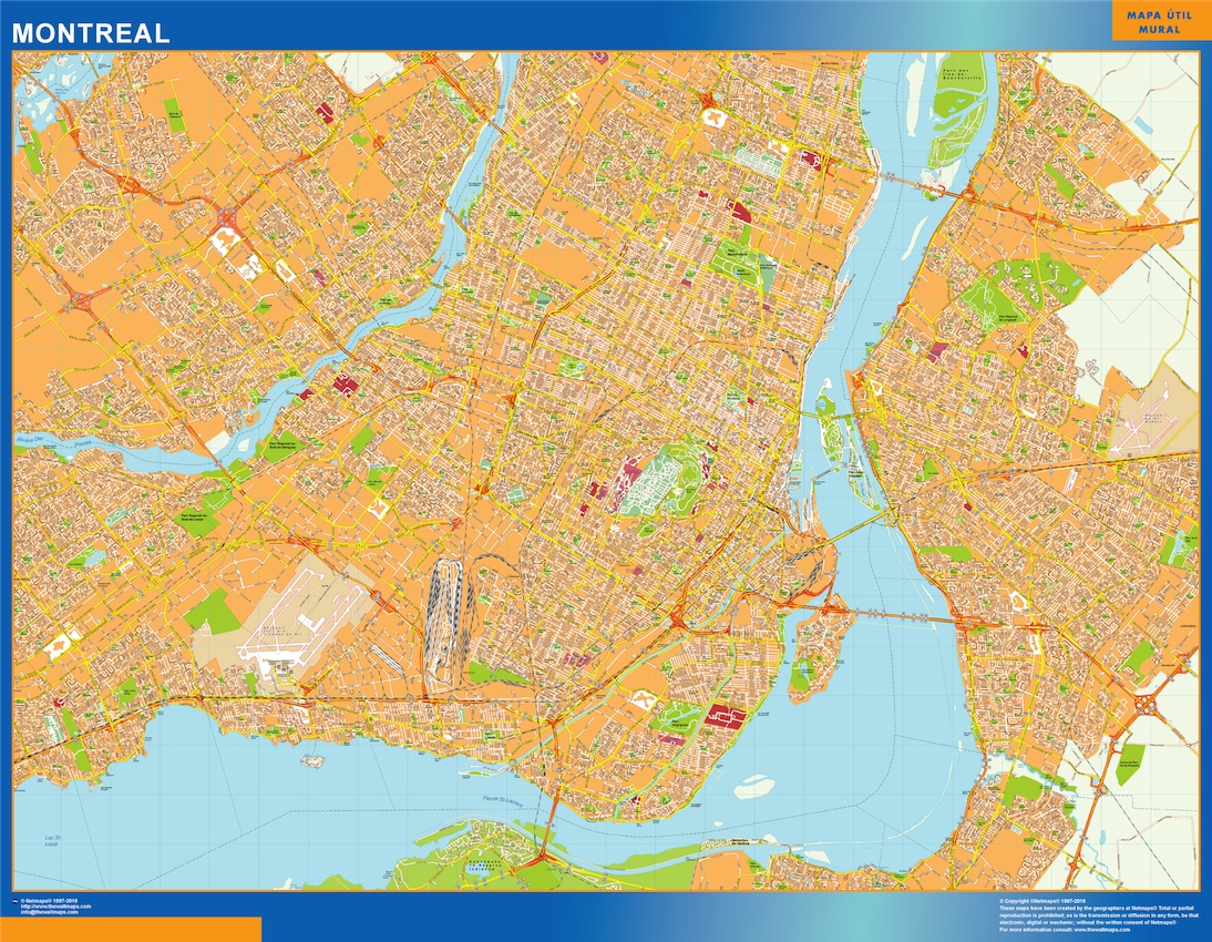 Montreal eps map vector