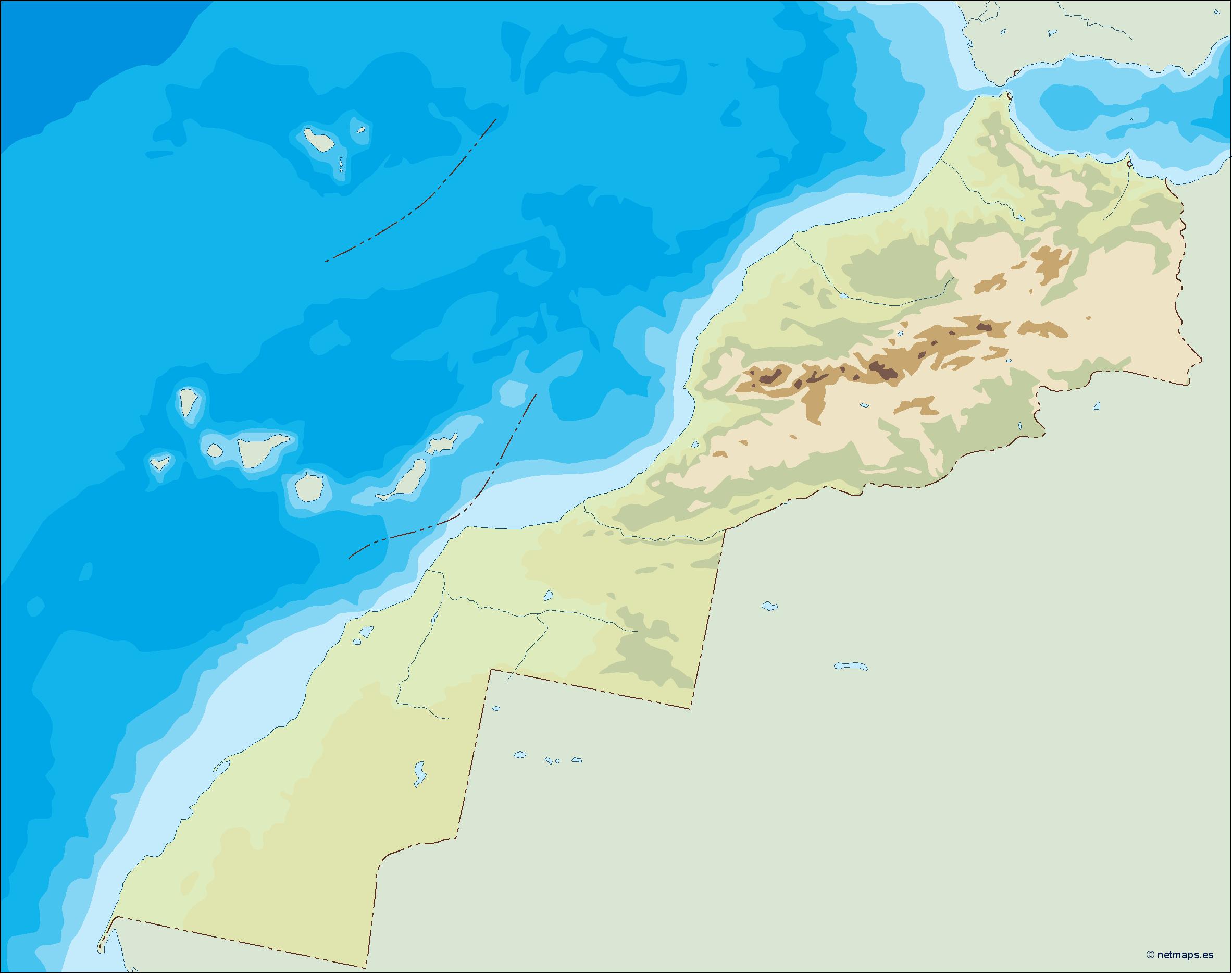 Morocco illustrator eps map vector