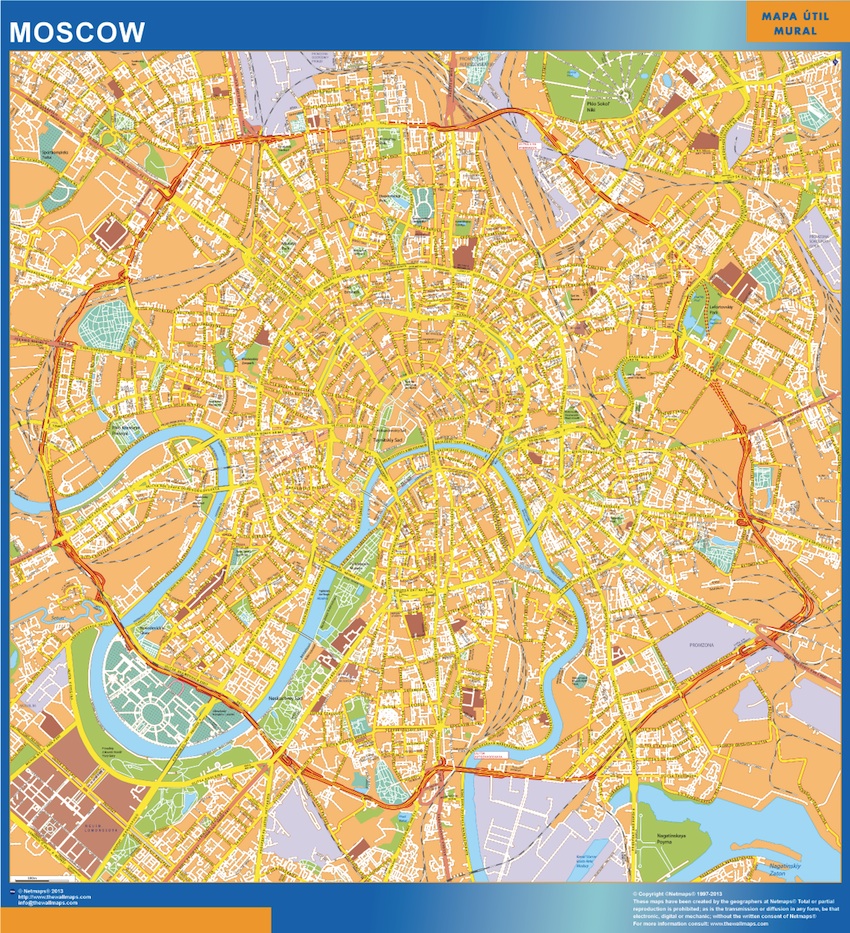 Moscow eps map vector