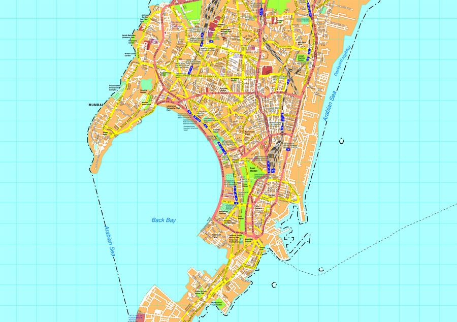 Mumbai eps map vector