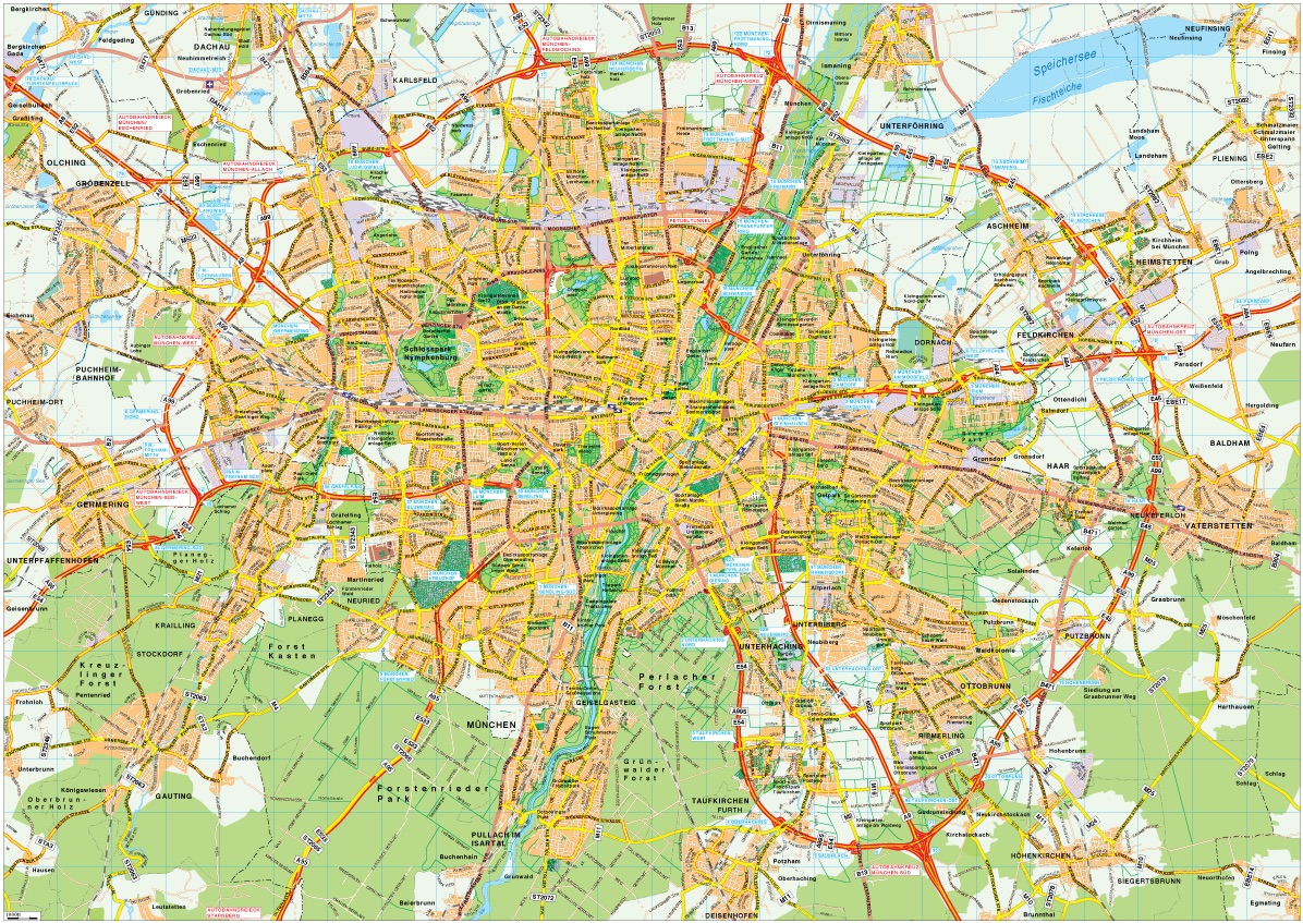 Munchen eps map vector