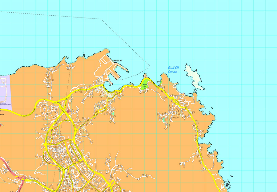 Muscat eps map vector