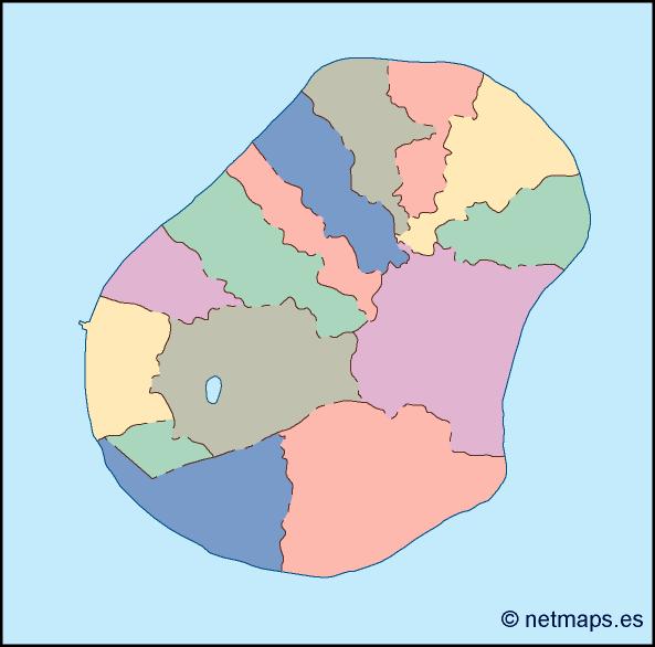 Nauru blind eps map vector