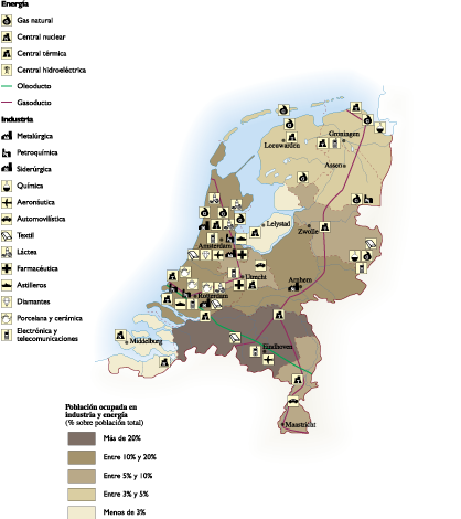 Netherlands Economic eps map vector