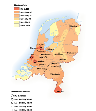 Netherlands Population eps map vector