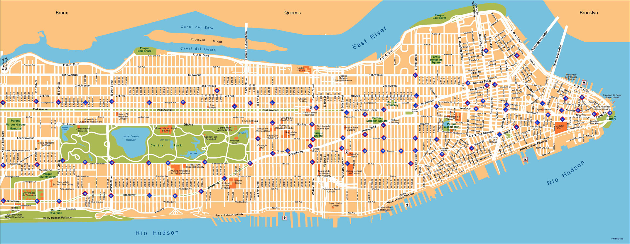 New York Illustrator eps map vector