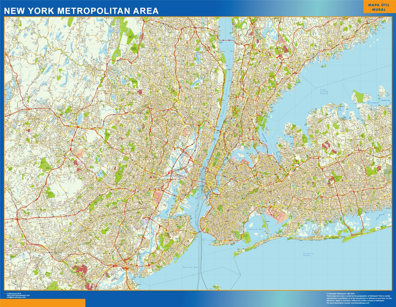 New york metropolitan eps map vector