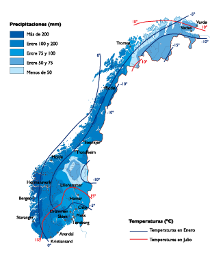 Norway Climate eps map vector