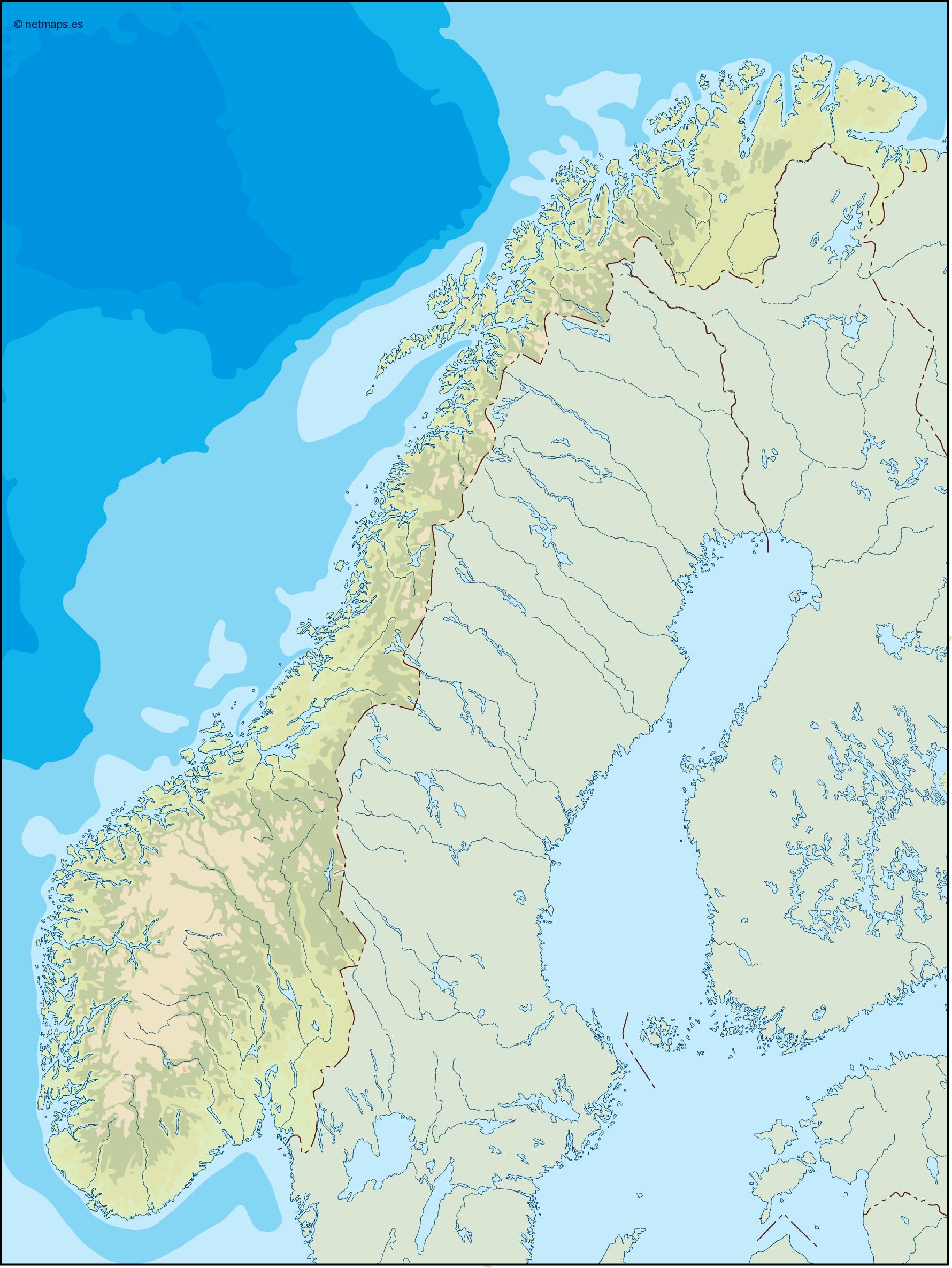 Norway illustrator eps map vector