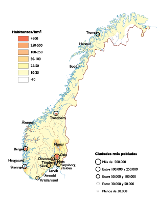 Norway Population eps map vector