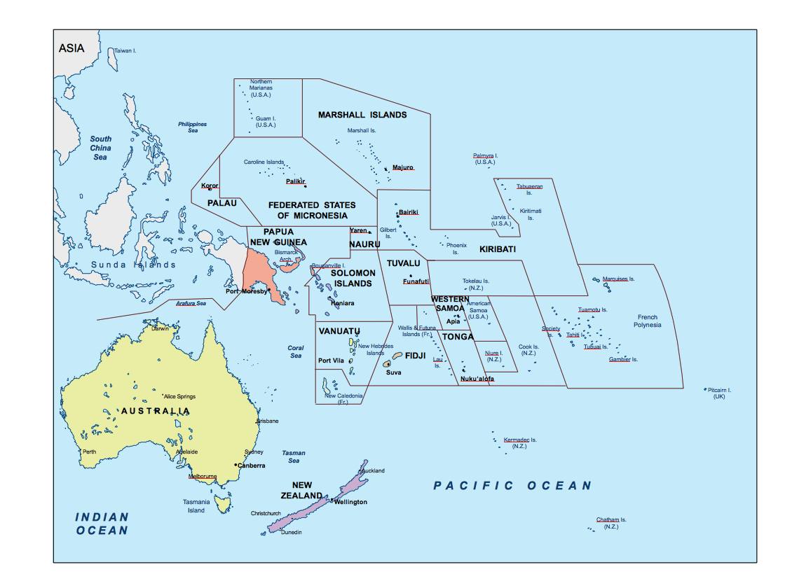 Oceania powerpoint for presentations