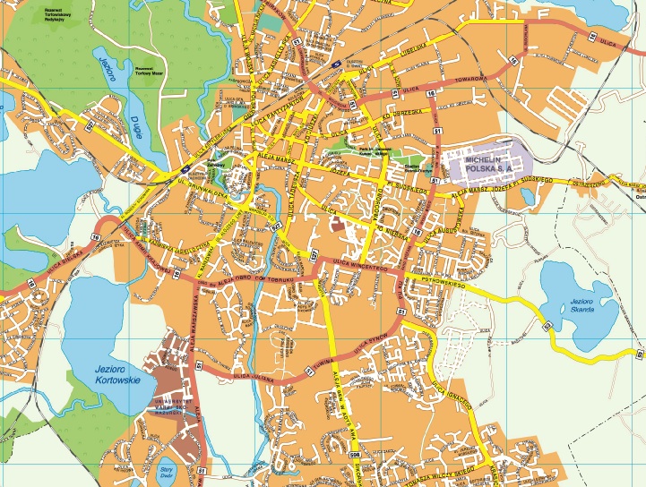 Olsztyn EPS map vector