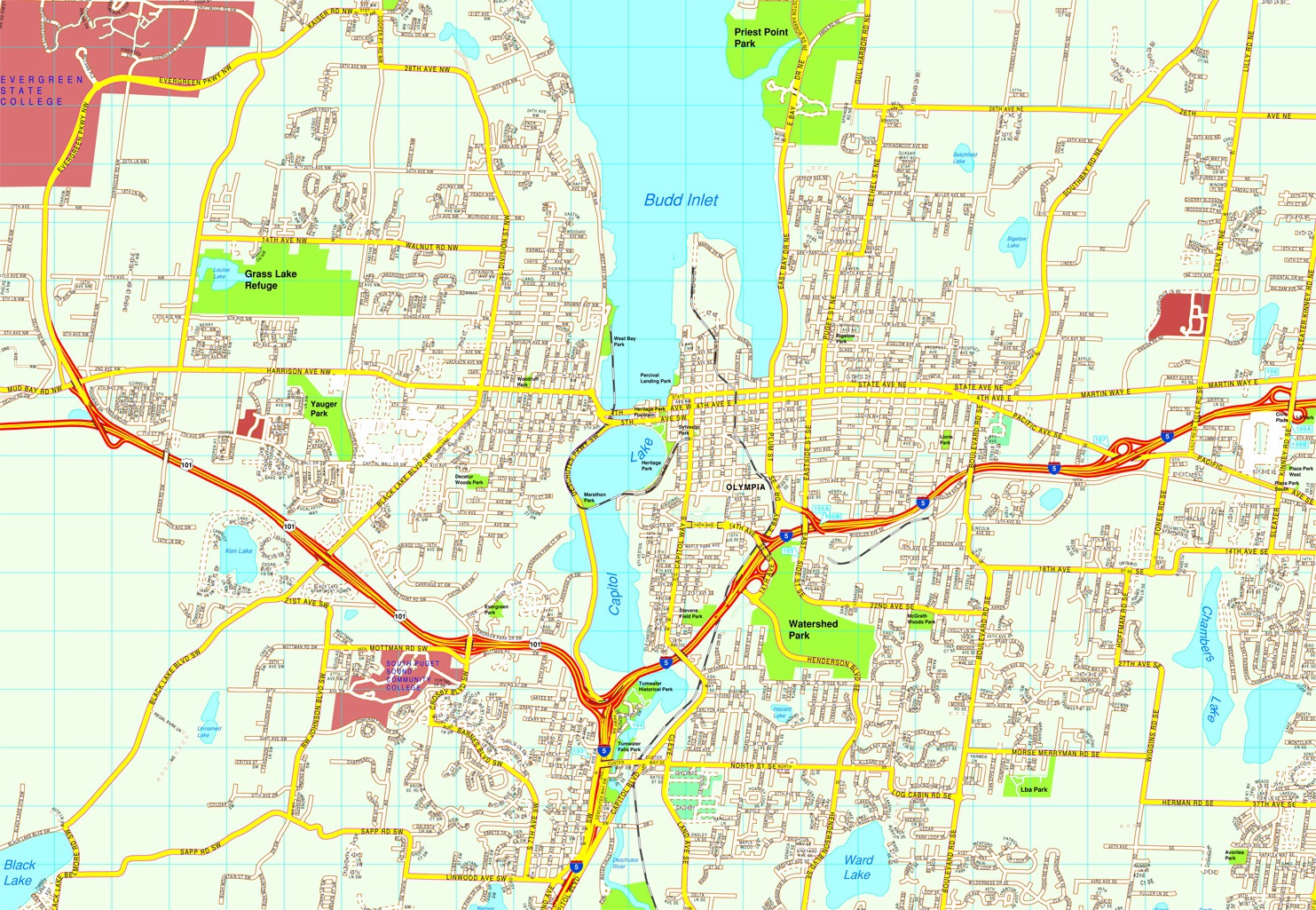 Olympia eps map vector