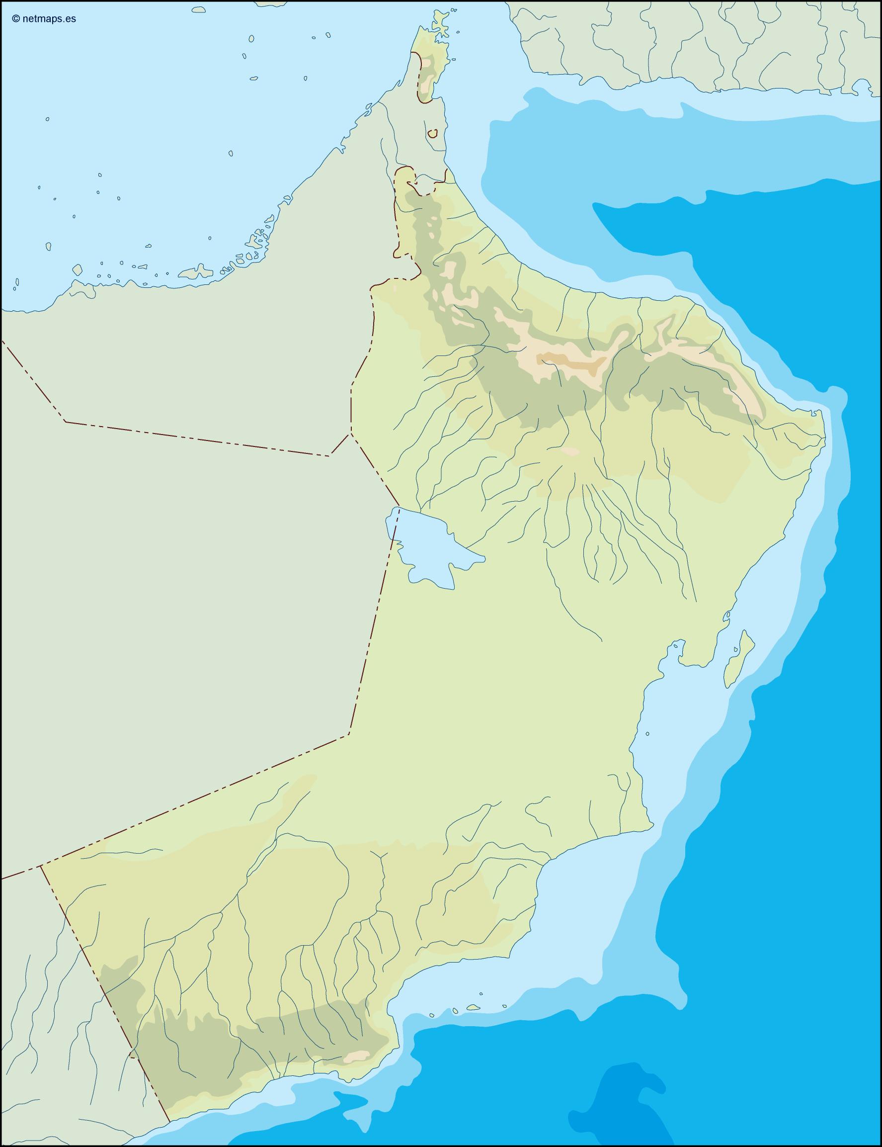 Oman illustrator eps map vector