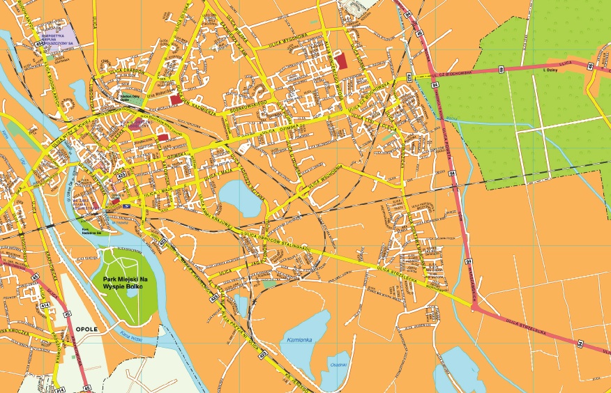 Opole EPS map vector